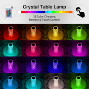 16 Colors LED Crystal Lamp Rose Light Touch Table Lamps Bedr - Allstar Station