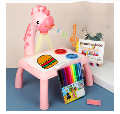 Children LED Projector Art Drawing Table Toys Painting Board Desk - Allstar Station