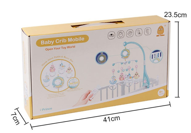 Baby Rattles Crib Mobiles Toy Holder Rotating Mobile Bed Bell Musical Box Projection Newborn Infant Baby Boy Toys - Allstar Station