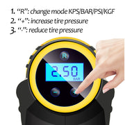 Automatic Portable Handheld Digital LED Smart Car Air Compressor Pump - Allstar Station