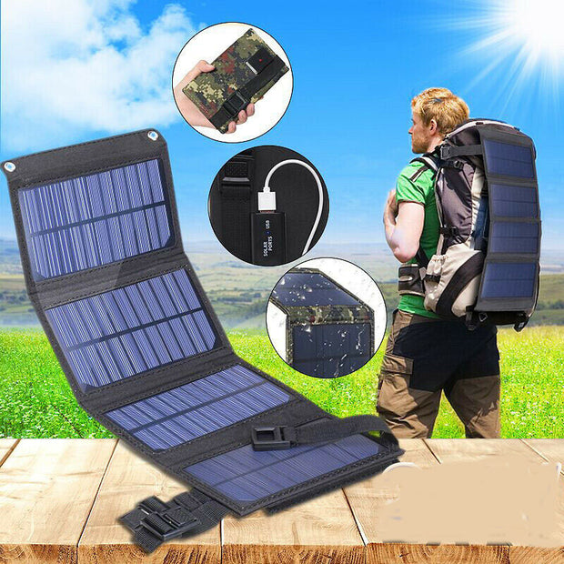 USB Interface 20W5V Portable Solar Foldable Battery Panel - Allstar Station