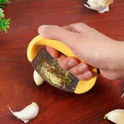 Stainless Steel Garlic Masher Garlic Press Household Manual Curve Fruit Vegetable Tools Kitchen Gadgets - Allstar Station