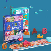 Wooden Numbers And Letters Puzzle Baby Children's Educational Toys - Allstar Station