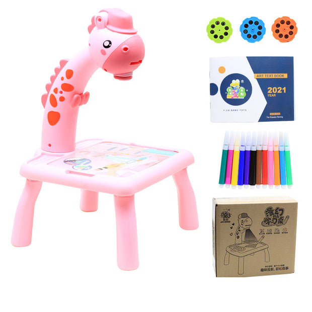 Children LED Projector Art Drawing Table Toys Painting Board Desk - Allstar Station